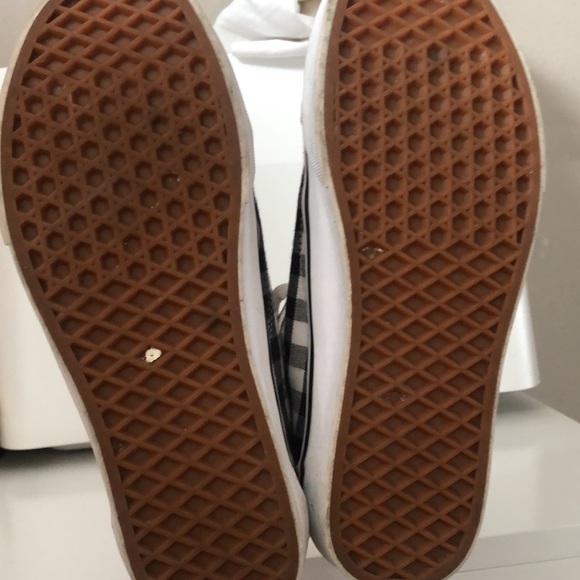 Adorable black and white gingham authentic women’s VANS - Size 9.5 - Picture 4 of 4